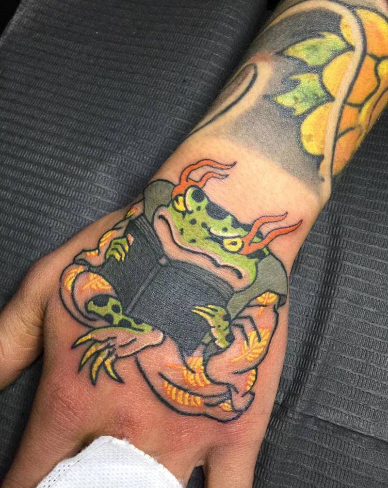 手部纹身图片_老传统纹身图案