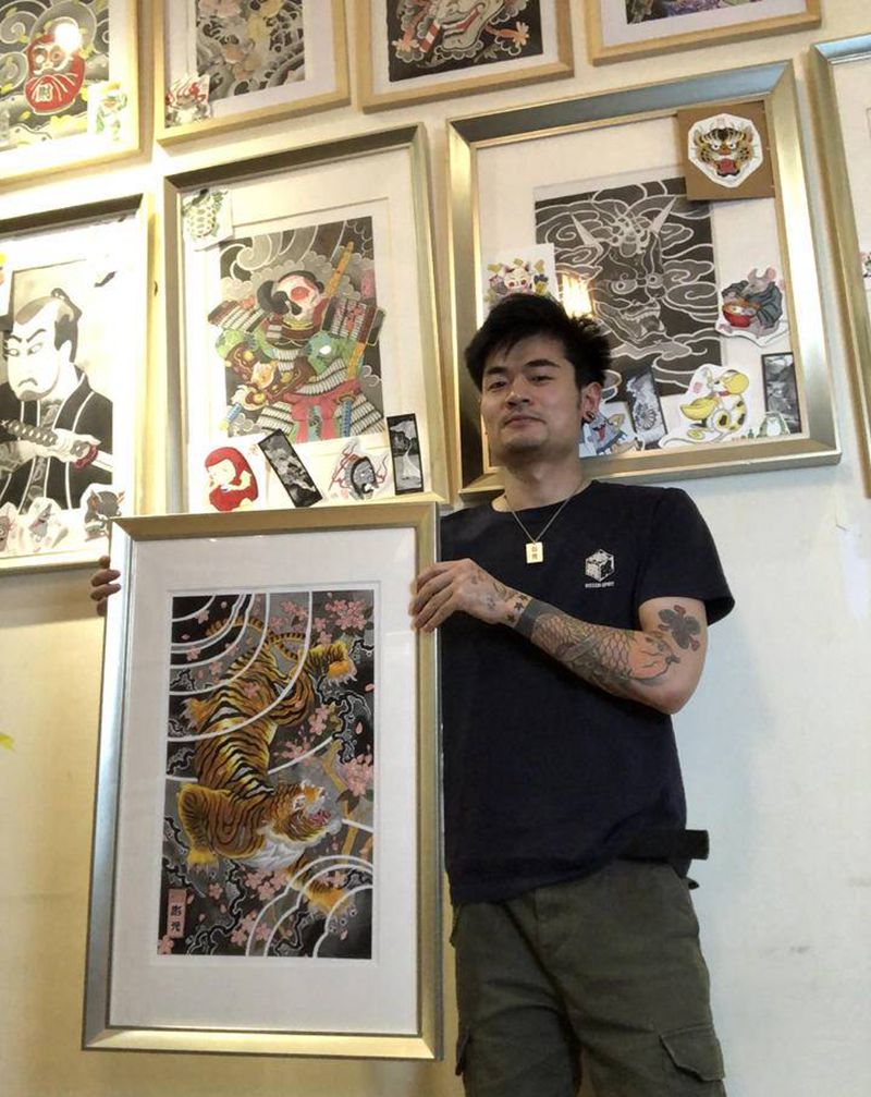 手稿纹身图片_老传统纹身图案