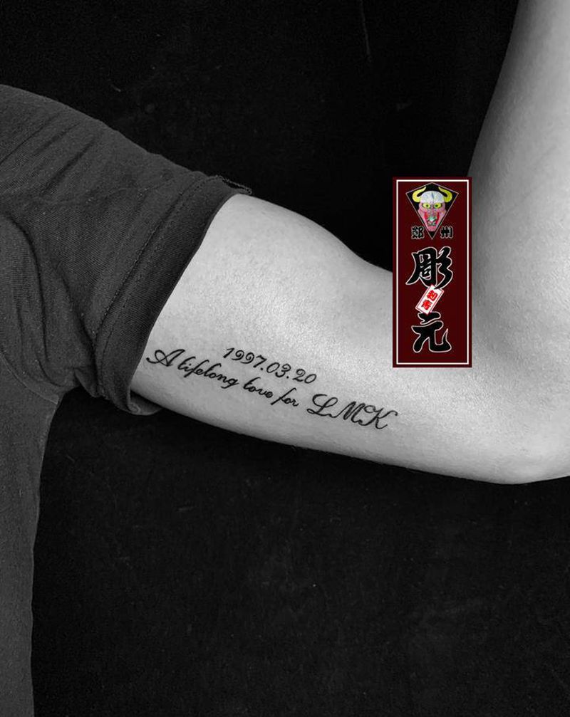 字母纹身图片_花体字纹身图案