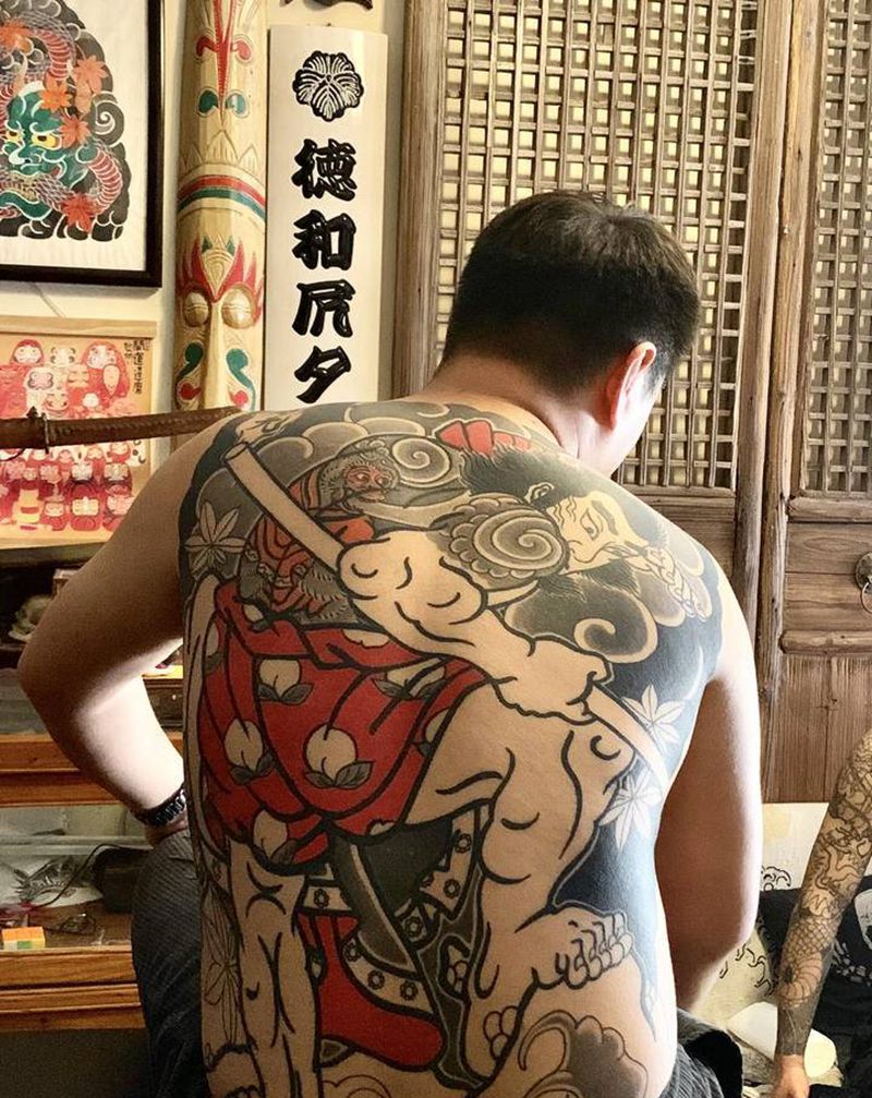 工作纹身图片_老传统纹身图案