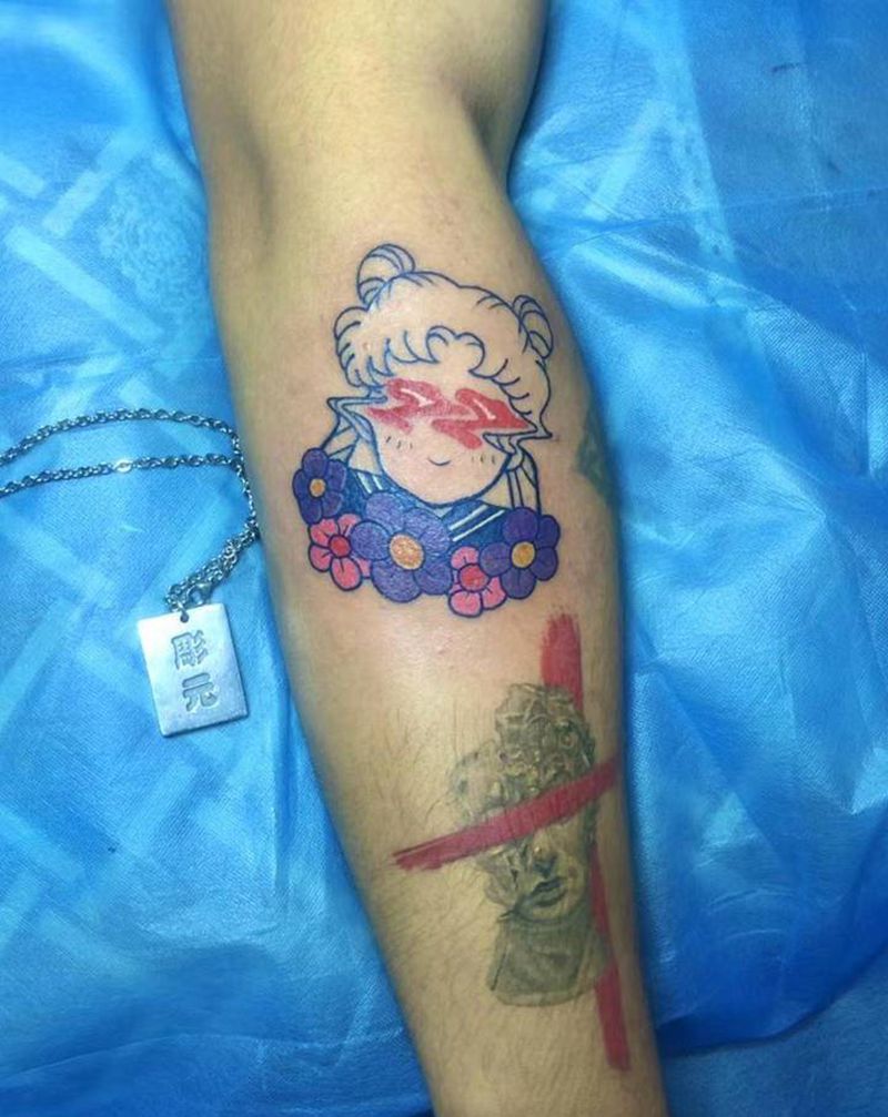 小图纹身图片_Old School纹身图案