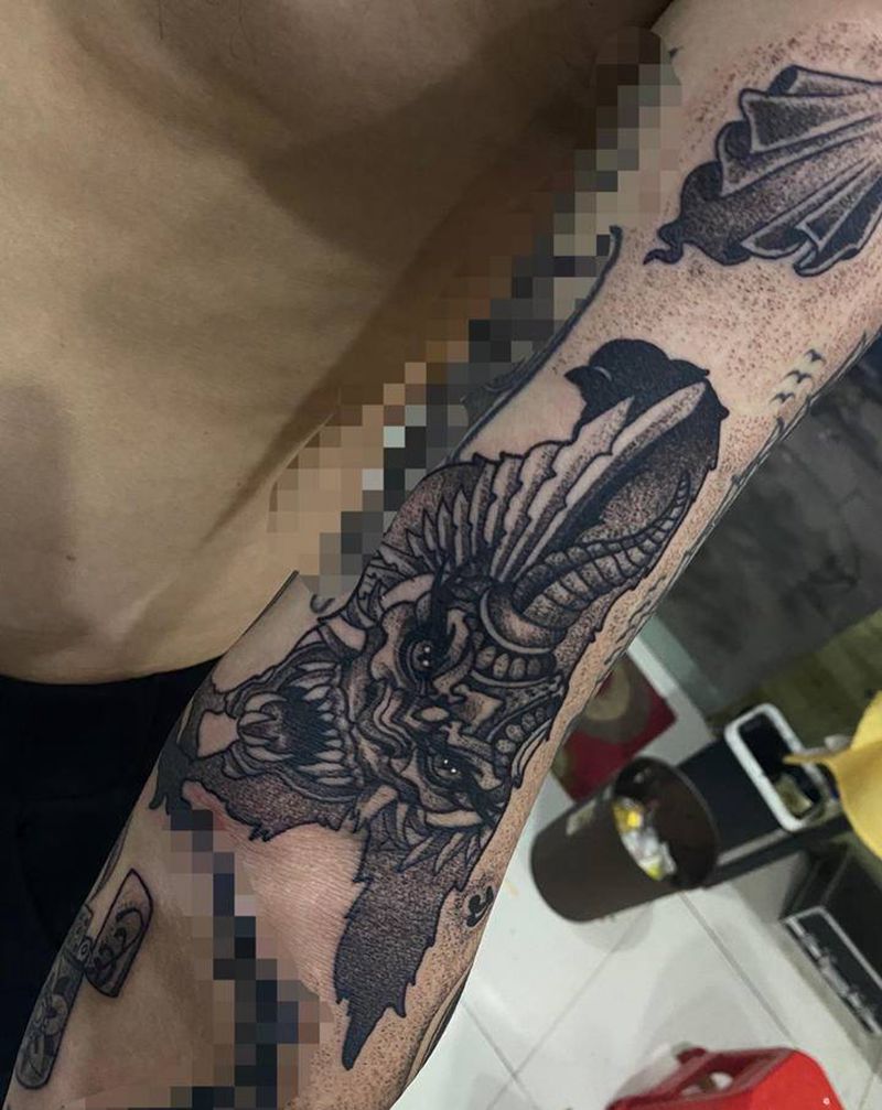 点刺作品纹身图片_点刺纹身图案