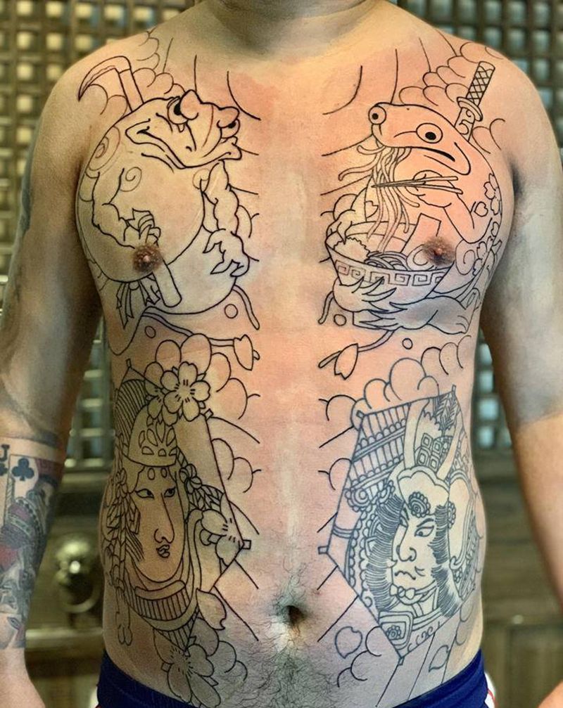 麻纹身图片_老传统纹身图案