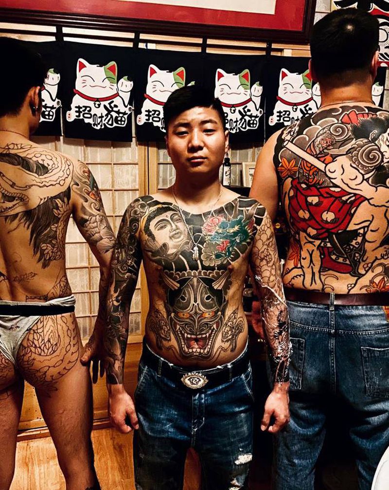 社会不纹身图片_老传统纹身图案