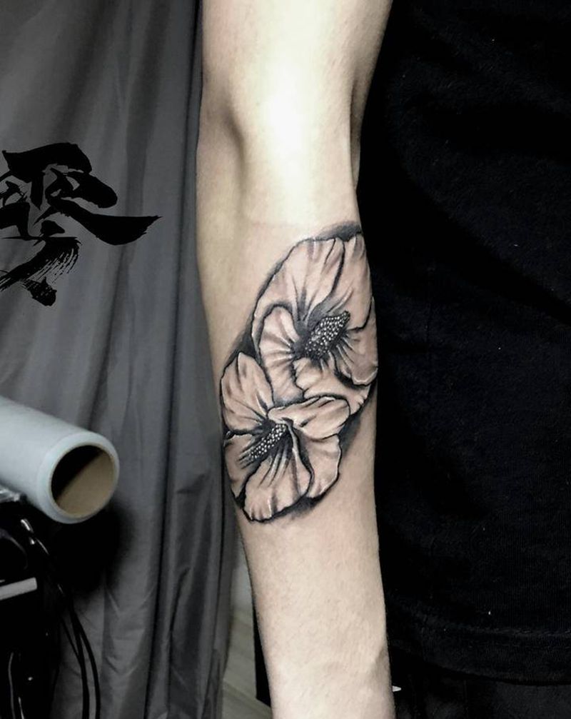 花纹身图片_手臂纹身图案