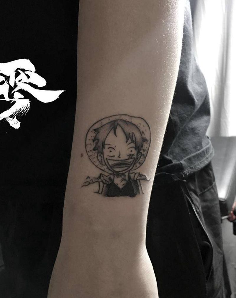 海贼王系列纹身图片_手臂纹身图案