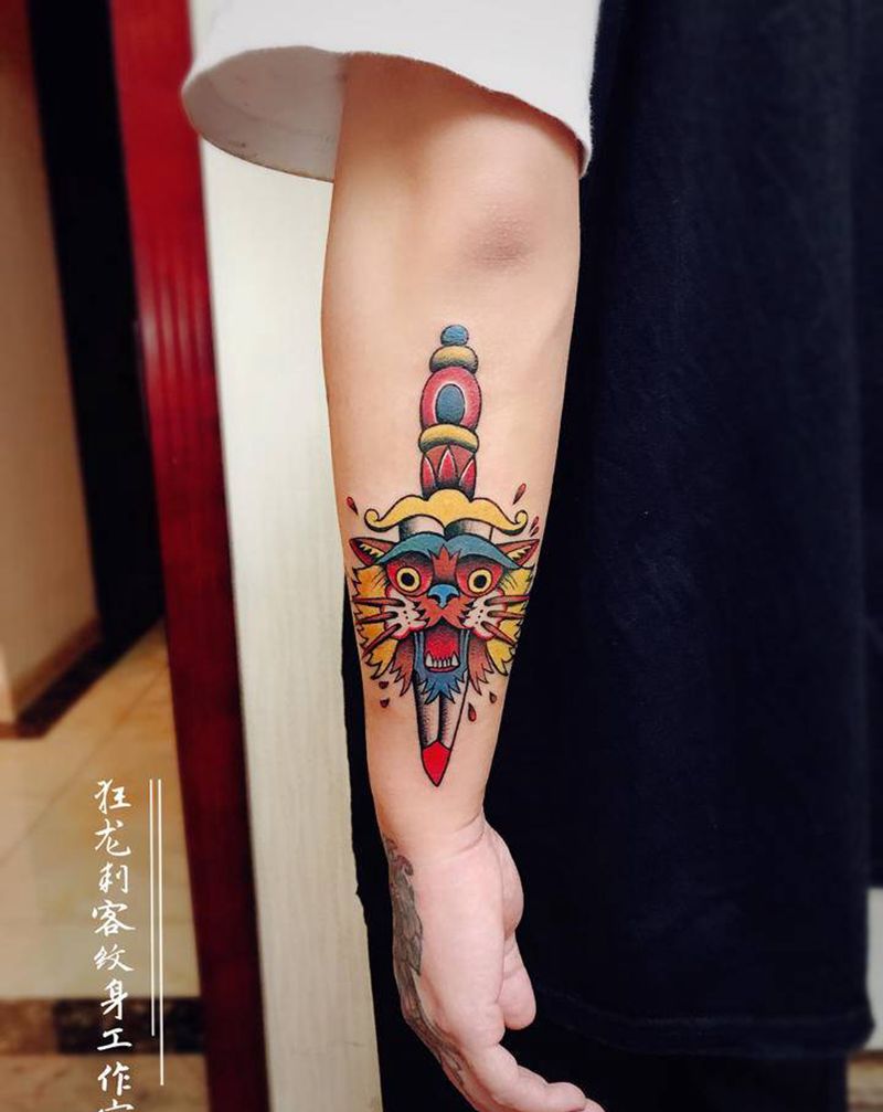 old school纹身图片_手臂手部老传统Old School欧美老传统old school小清新纹身图案