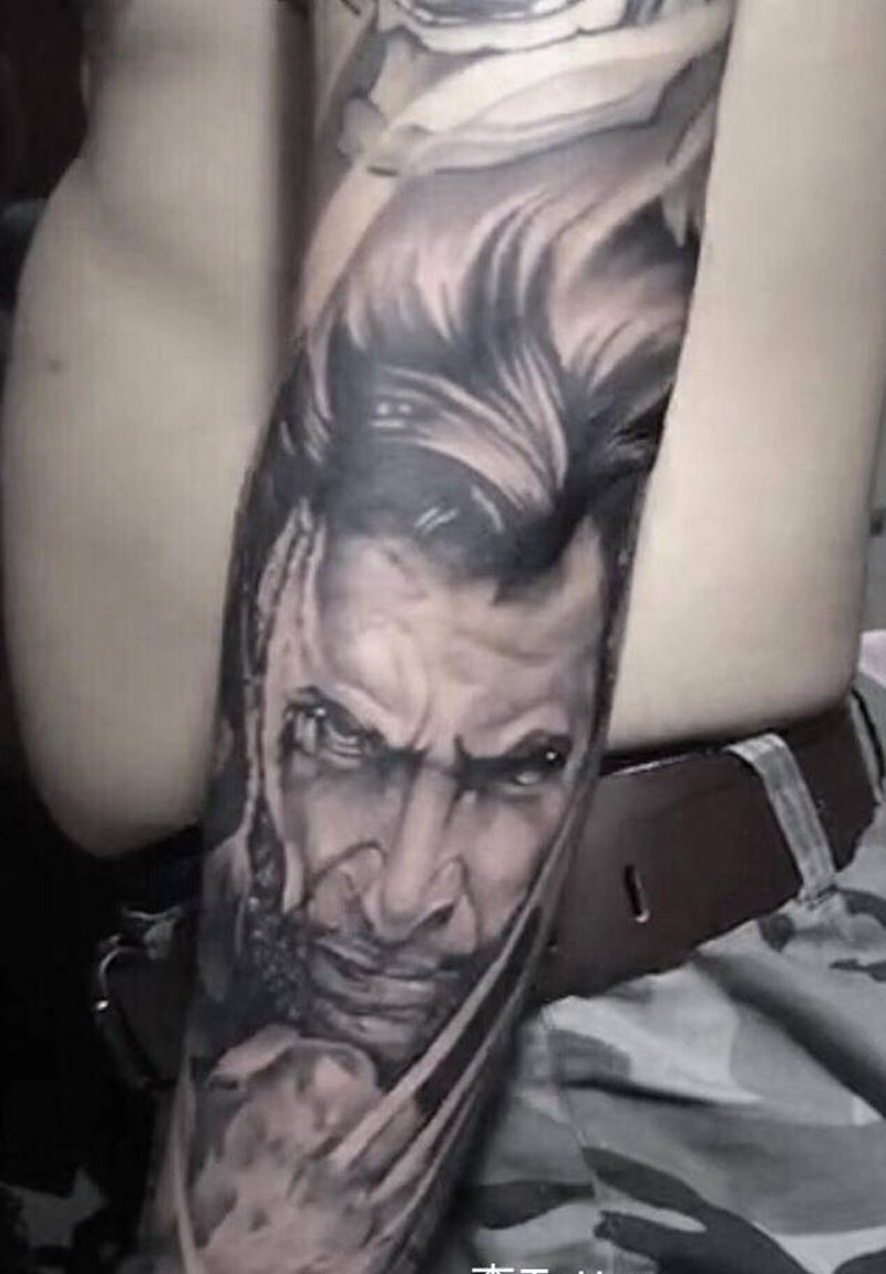杀破狼纹身图片_手臂纹身图案