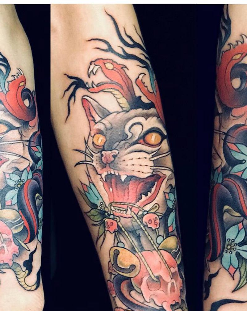 New school纹身图片_手臂New School纹身图案