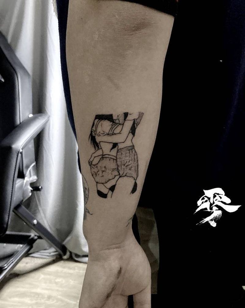 简约纹身图片_手臂纹身图案