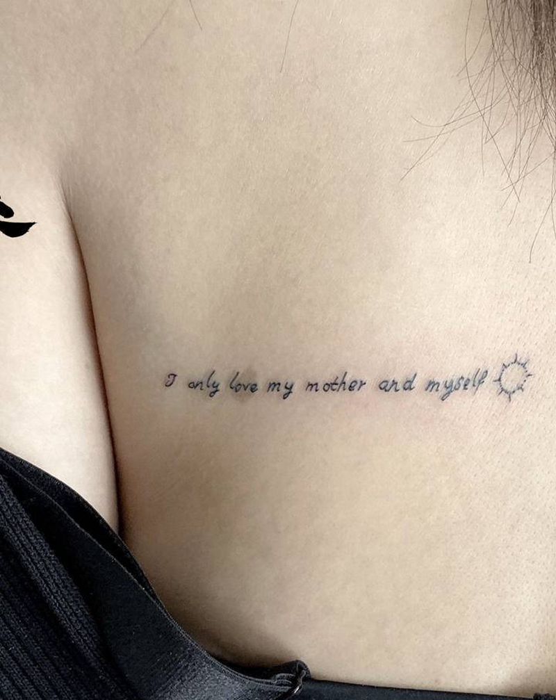 字母纹身图片_背部纹身图案