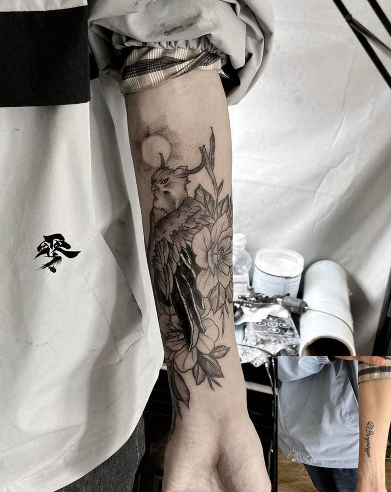 遮盖作品纹身图片_手臂纹身图案