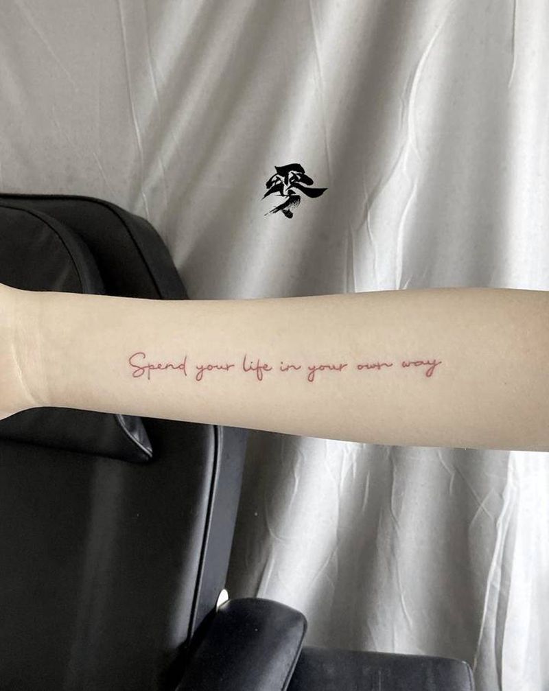 字母纹身图片_手臂纹身图案