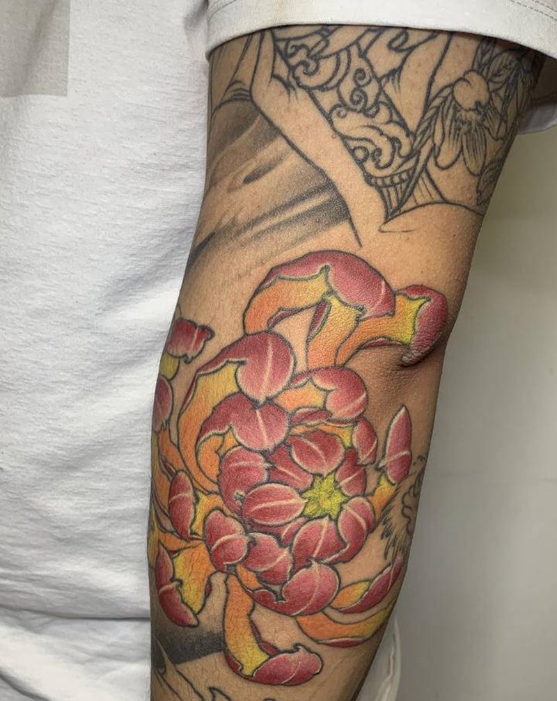 花纹身图片_手臂纹身图案