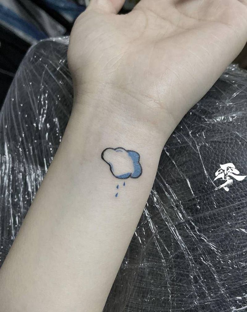小云朵纹身图片_手臂纹身图案