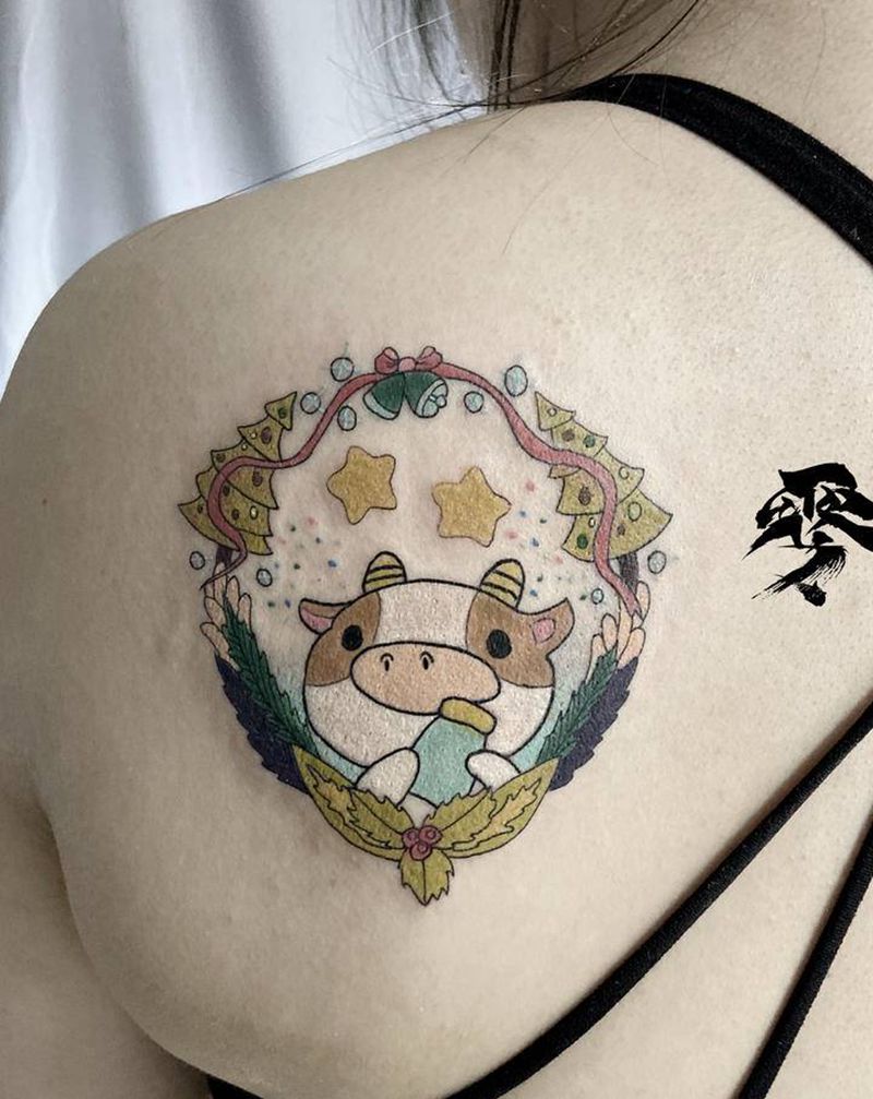 原创设计可爱小图，独家定制纹身图片_肩部纹身图案