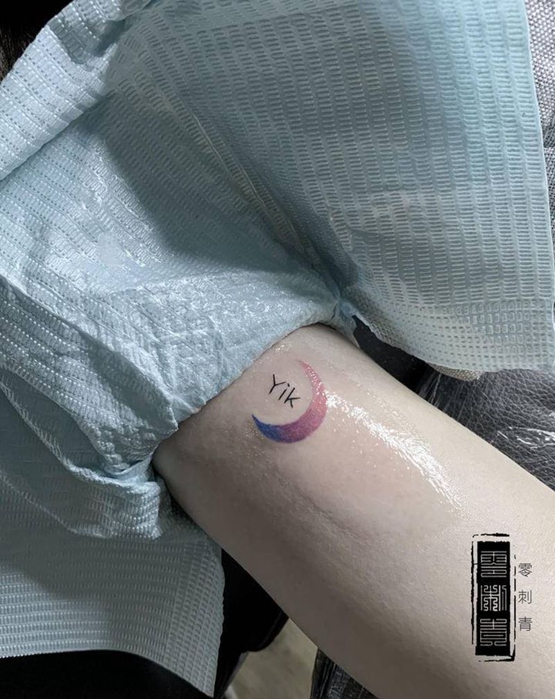 小月亮纹身图片_手臂纹身图案