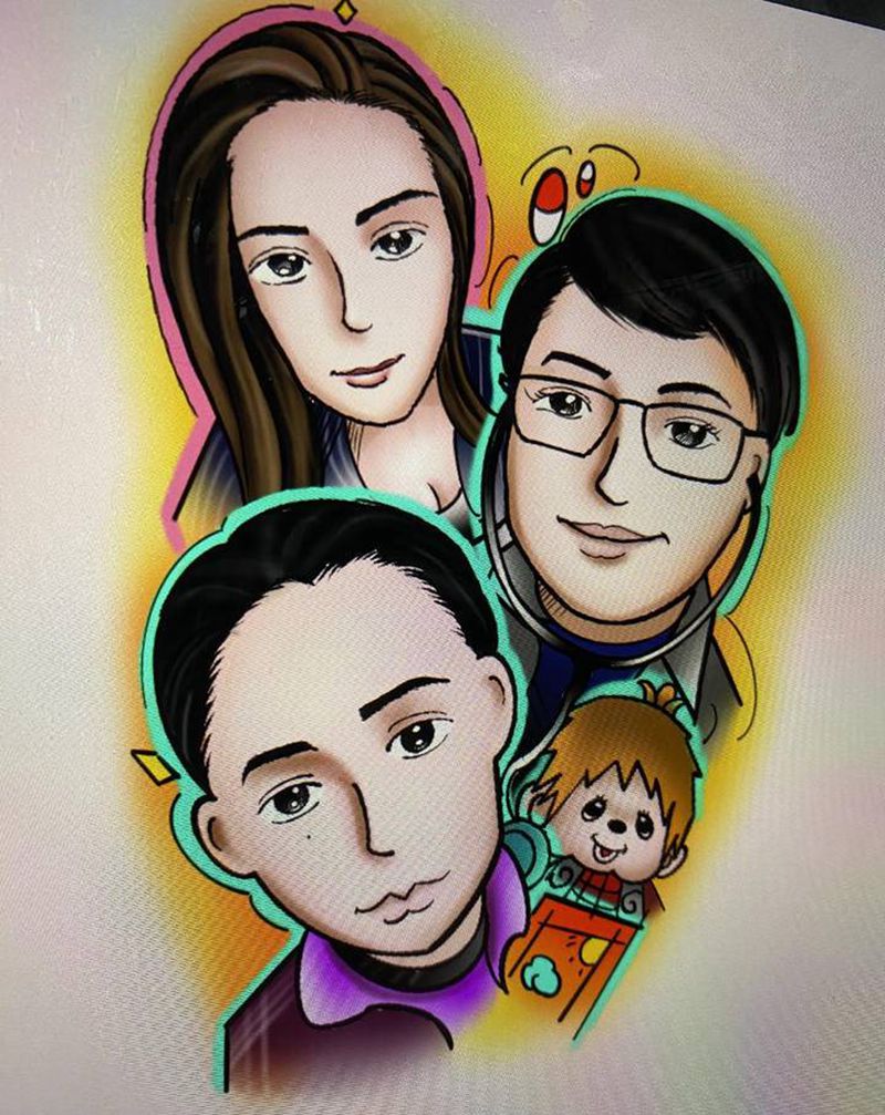 客稿设计纹身图片_手臂New School纹身图案