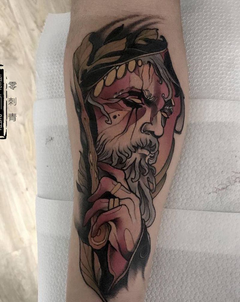 巫师纹身图片_手臂纹身图案