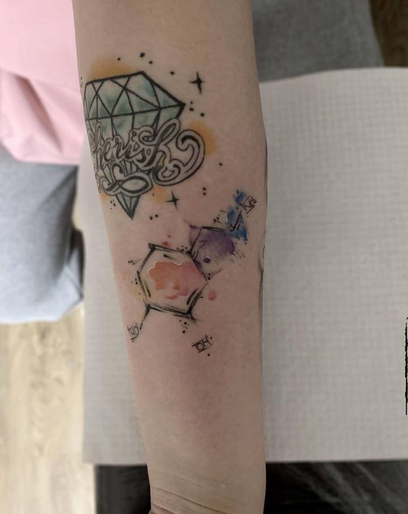 多巴胺纹身图片_手臂纹身图案