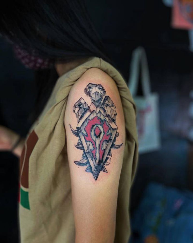 魔兽世界纹身图片_手臂纹身图案