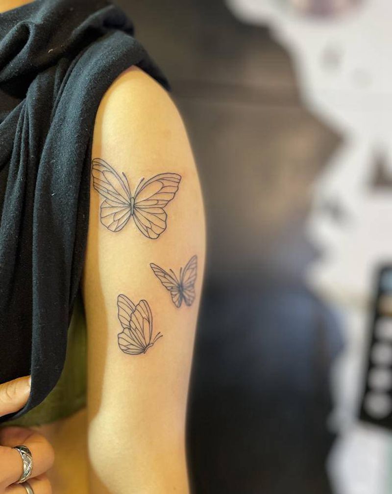 三小只纹身图片_手臂纹身图案