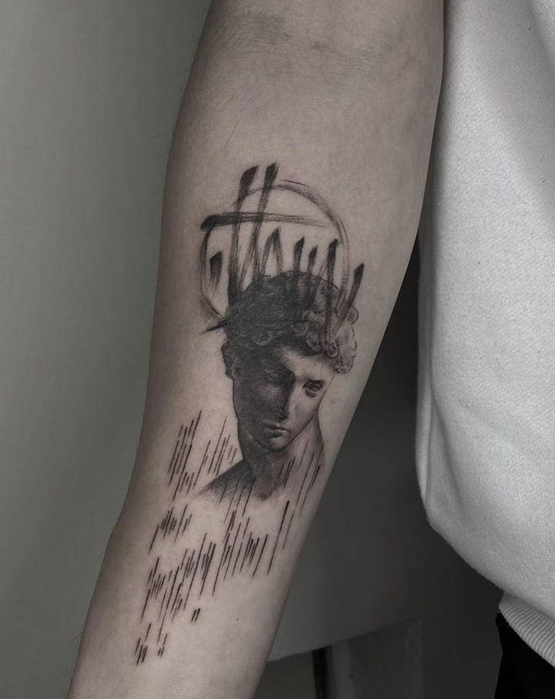 小卫纹身图片_手臂欧美写实纹身图案