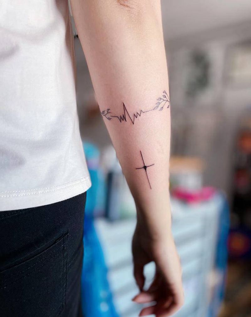 小清新纹身图片_手臂纹身图案