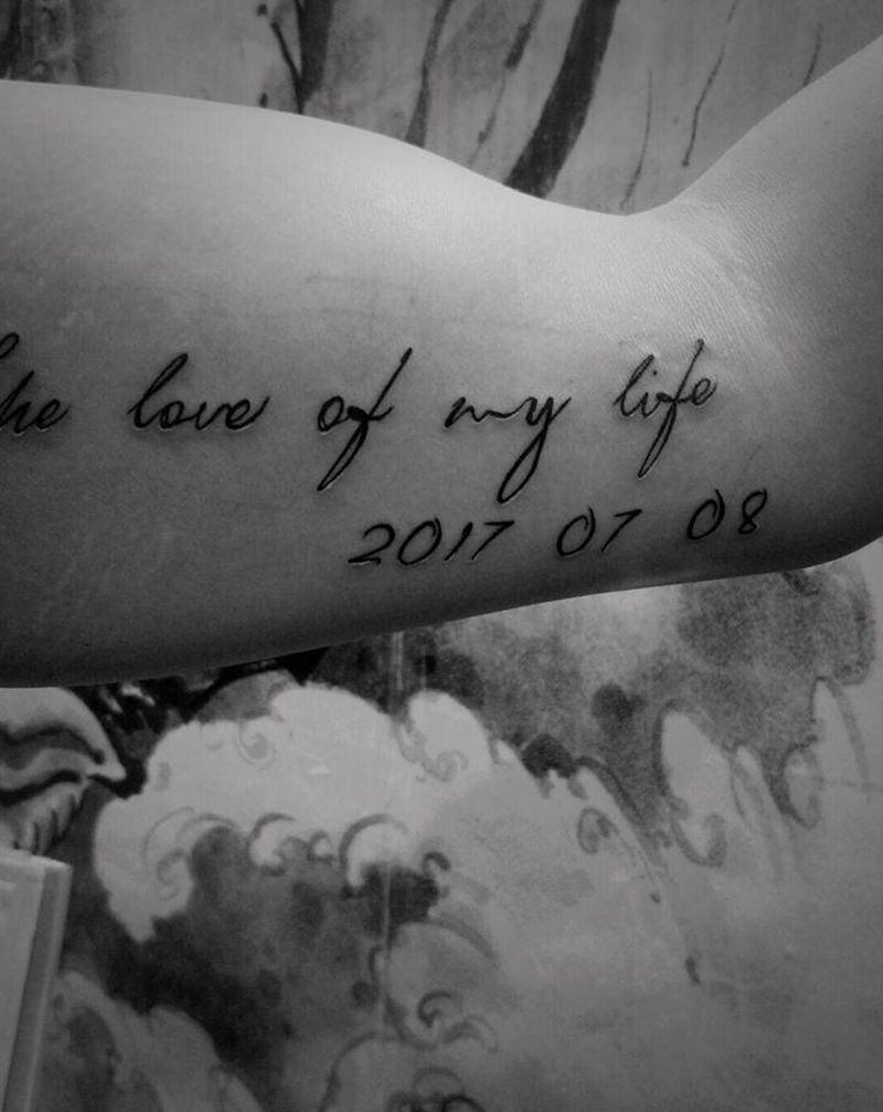 小英文纹身图片_手臂纹身图案