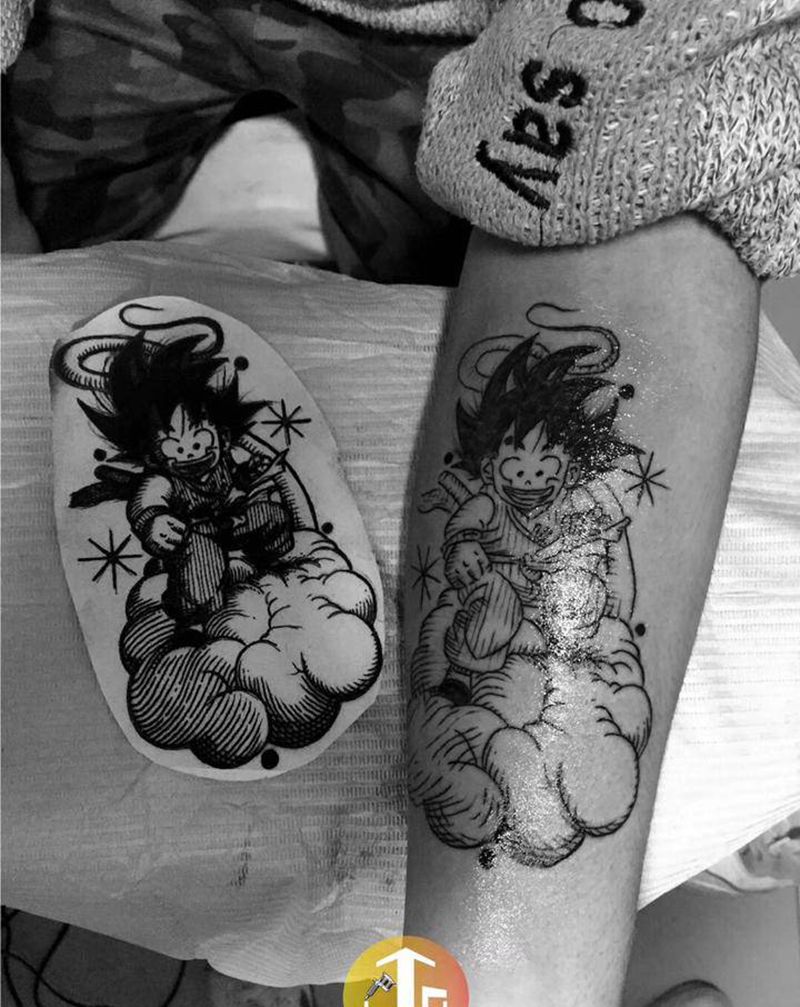卡通纹身图片_手臂纹身图案