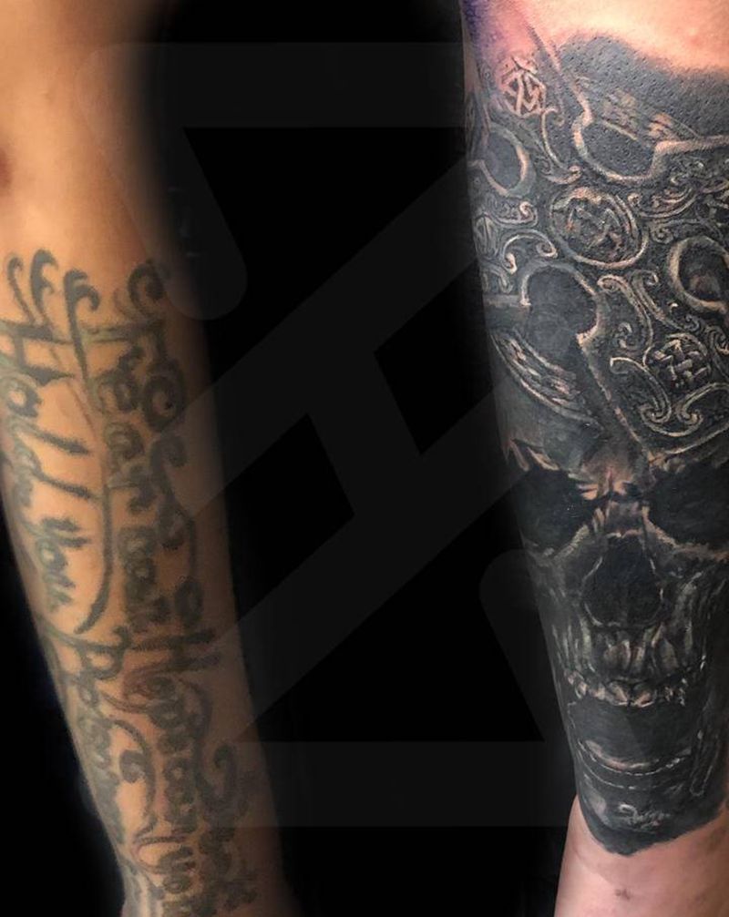 遮盖纹身图片_手臂纹身图案