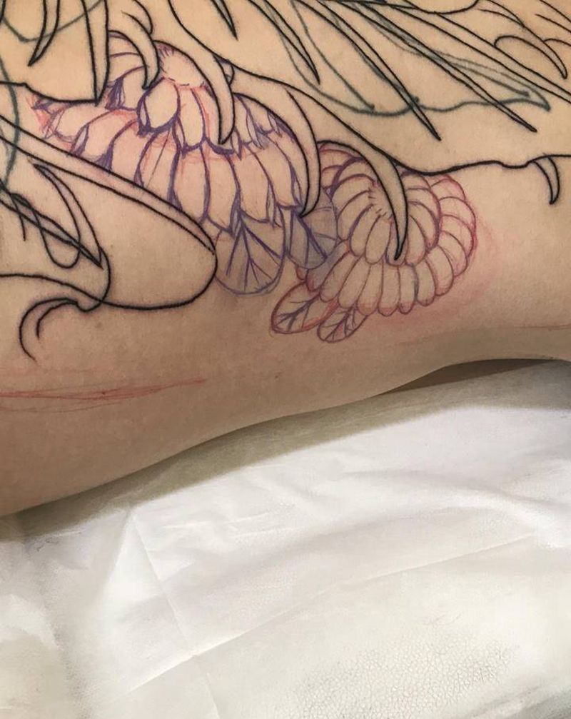 遮盖满背纹身图片_背部纹身图案