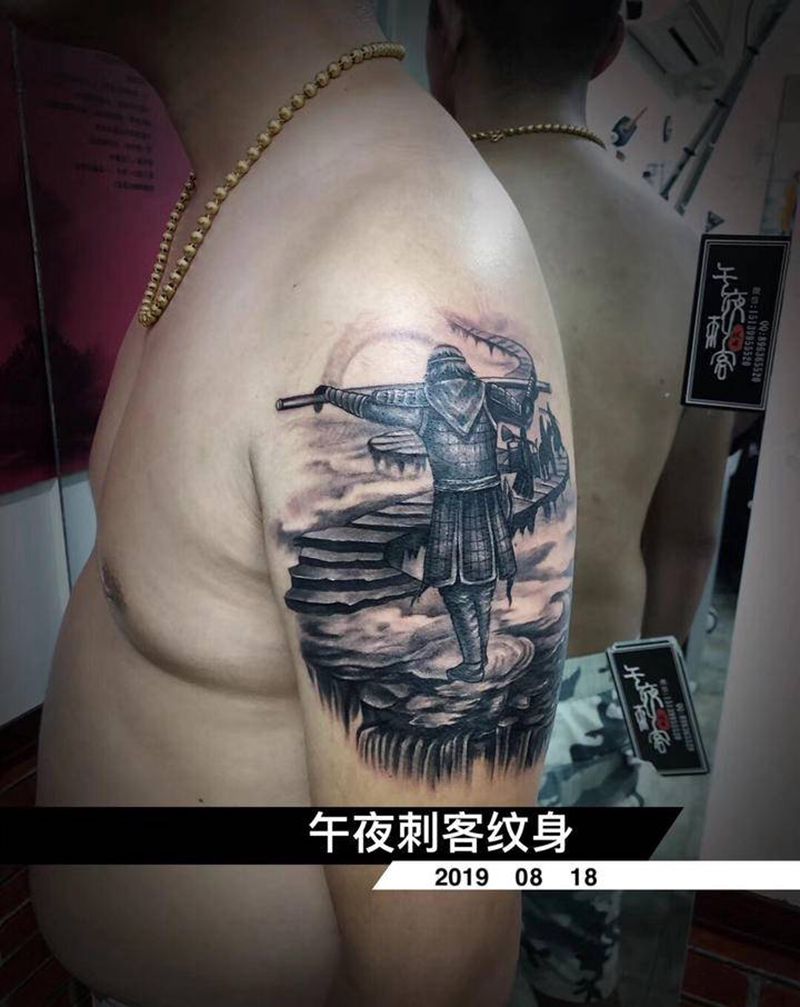 至尊宝纹身图片_新传统纹身图案