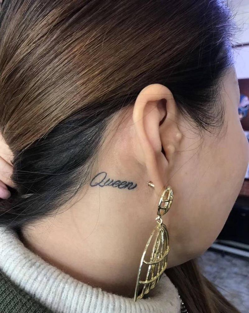 遮盖字母纹身图片_Old School纹身图案