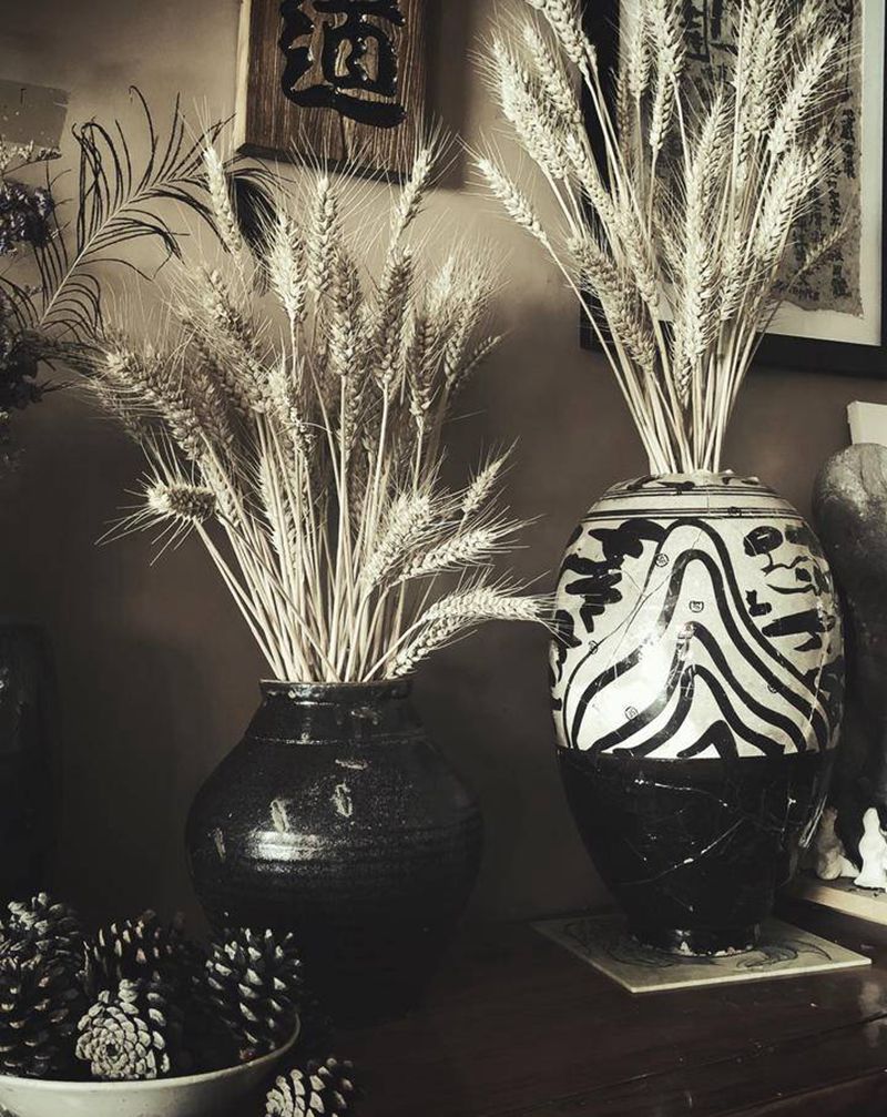 麦芒黄～纹身图片_老传统纹身图案