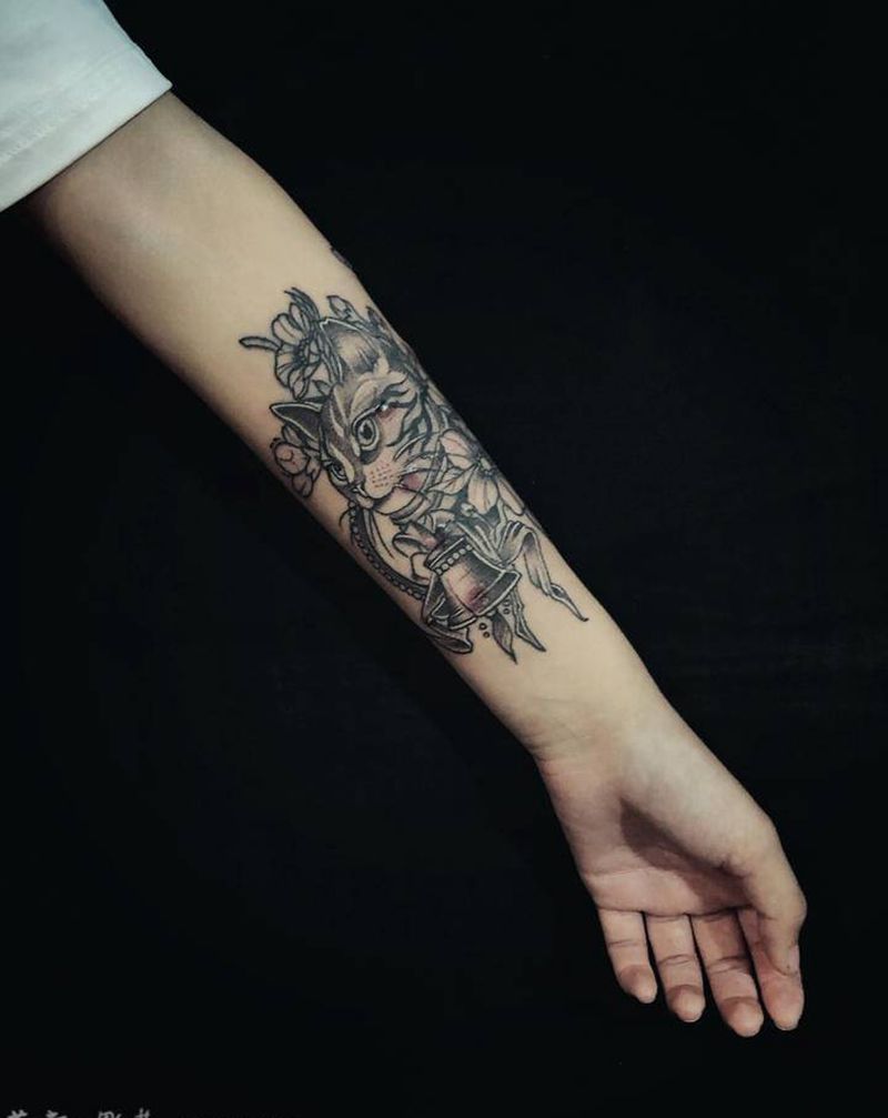 彫茜疤痕覆盖~纹身图片_点刺纹身图案