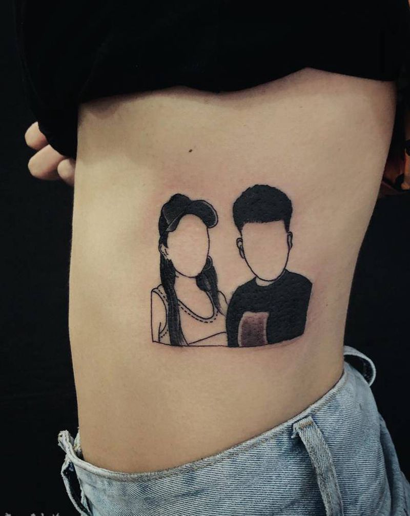 肖像小作～纹身图片_老传统纹身图案