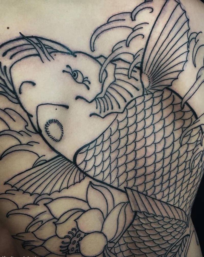 今日进度耗时2小时 老派传统一纹身图片_老传统纹身图案