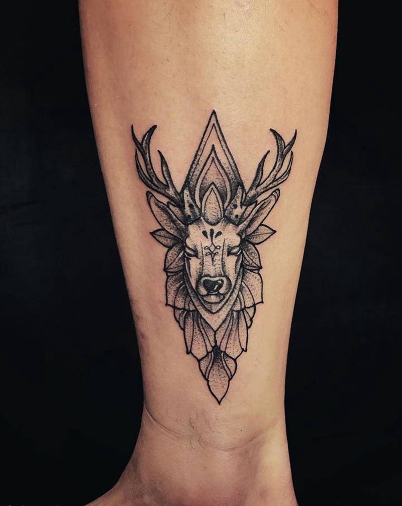 今日刺林作品～纹身图片_点刺纹身图案