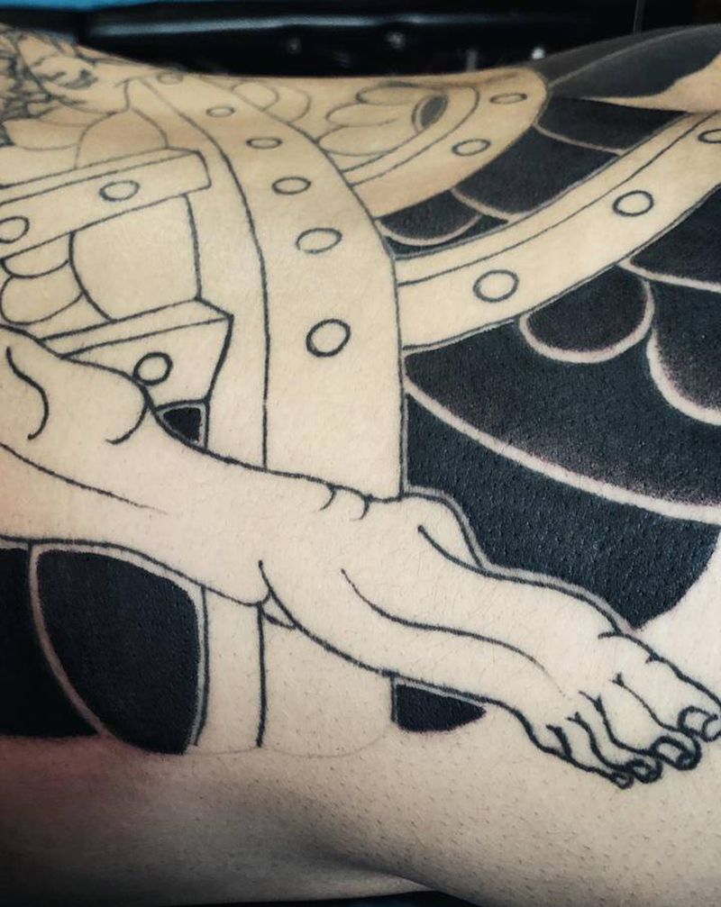 今日进度～纹身图片_老传统纹身图案