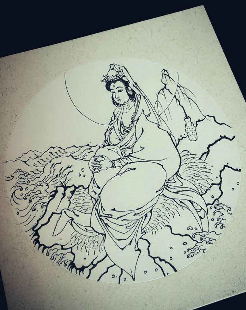 早课～纹身图片_老传统纹身图案