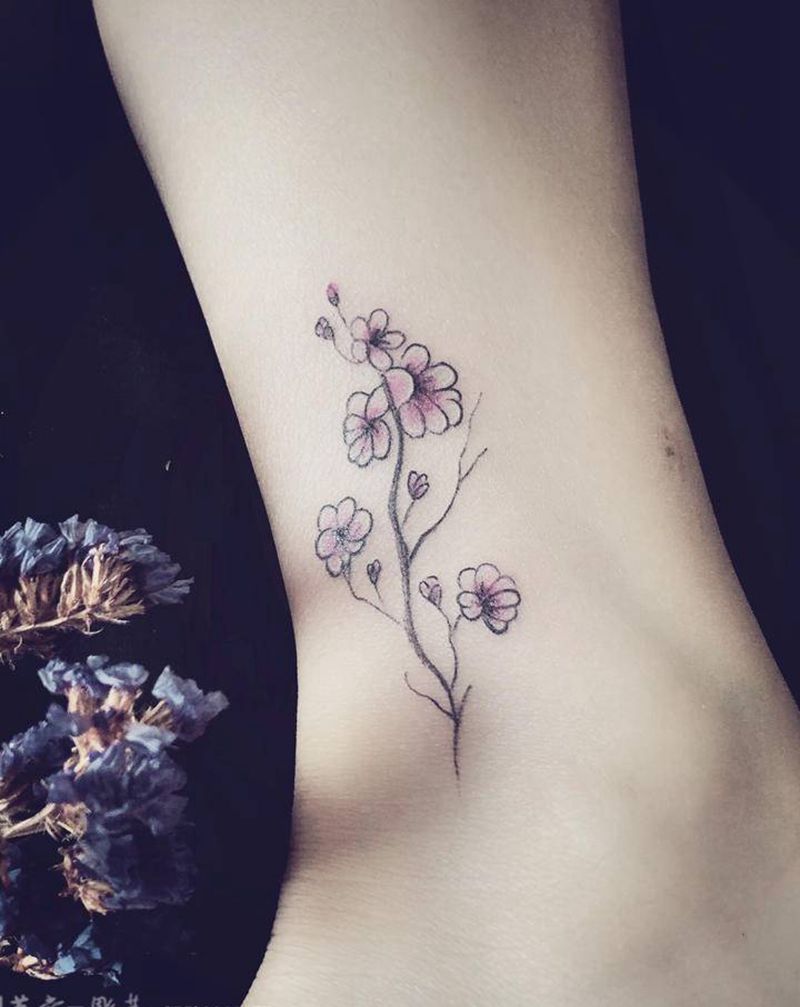 彫茜福利小刺纹身图片_腿部纹身图案