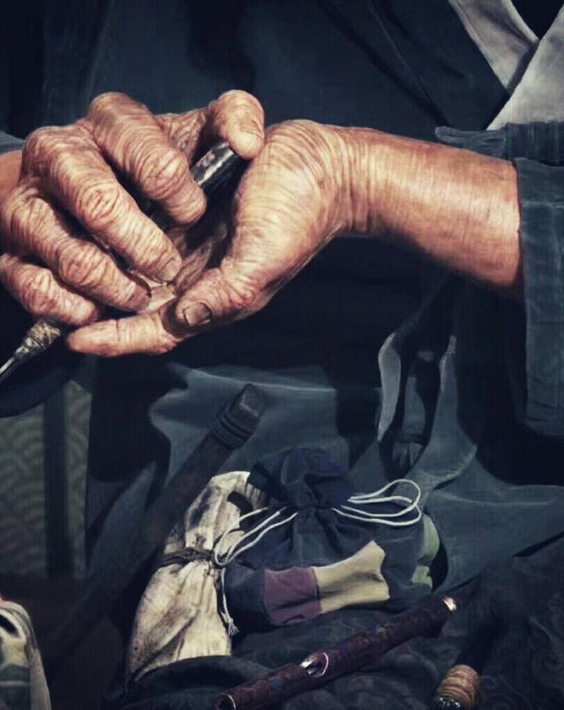 早上出门是工作 晚上回家是生活纹身图片_老传统纹身图案