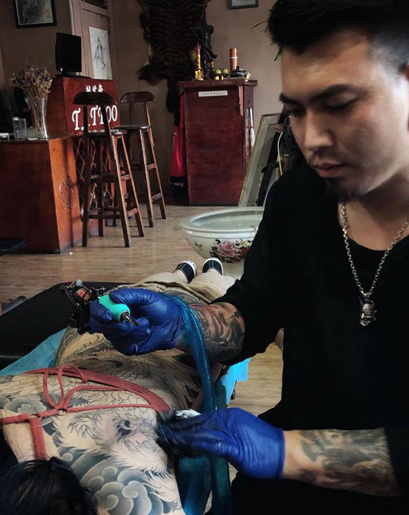 工作 生活 守 破 自由~纹身图片_老传统纹身图案