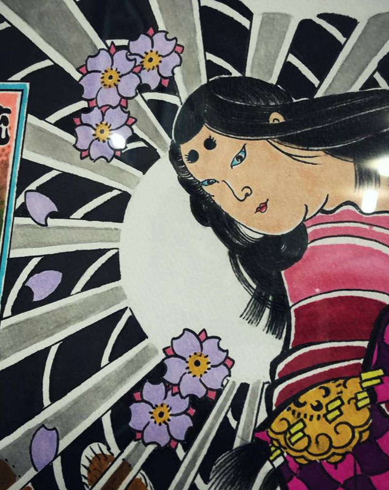 青丘之山有兽焉 其状如狐而九尾纹身图片_老传统纹身图案