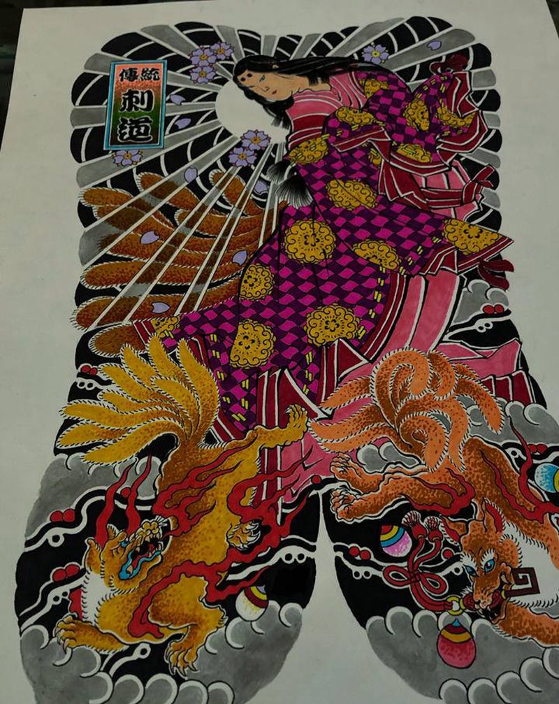 今绘纹身图片_老传统纹身图案