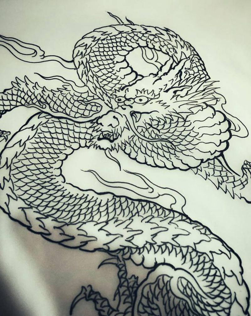 龍繪～纹身图片_老传统纹身图案
