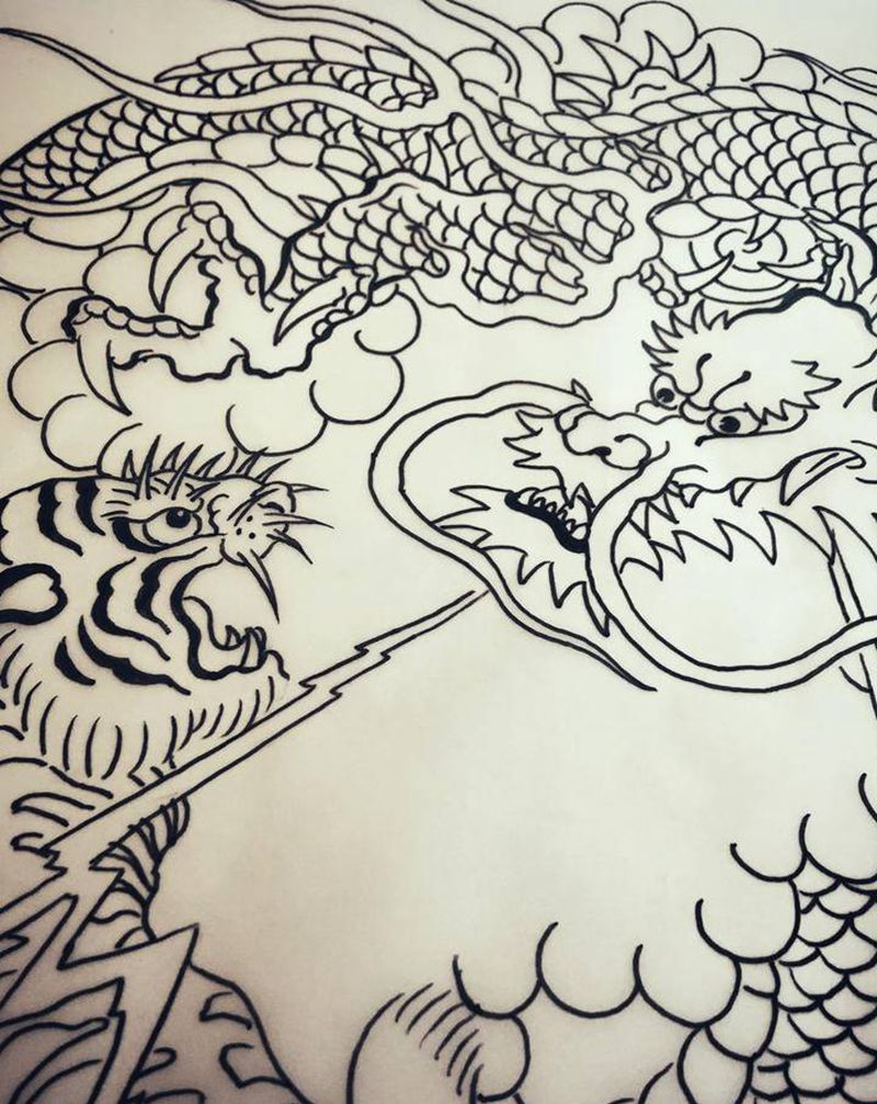 龍繪～纹身图片_老传统纹身图案