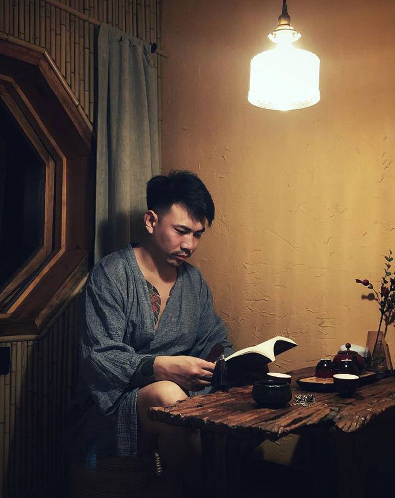 流出空白 养出元气 像个孩子一纹身图片_老传统纹身图案