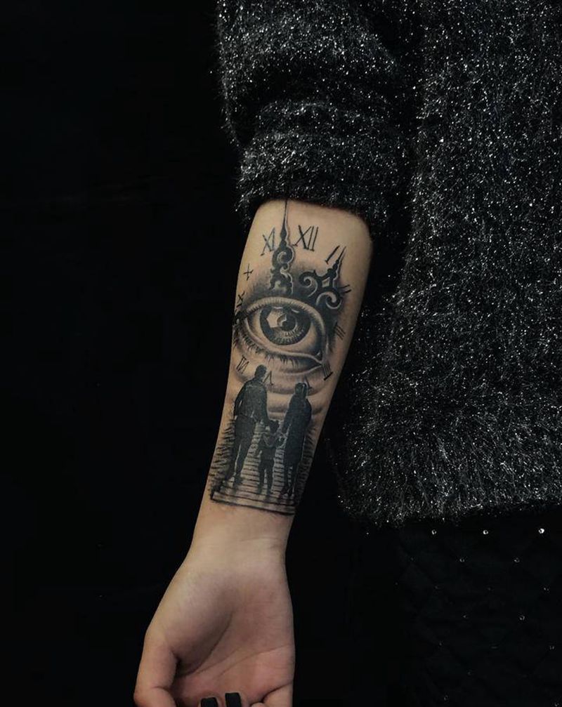 今日小刺 老图新做 一位九零后纹身图片_老传统纹身图案